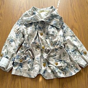 Anthropologie Daughters of Liberation vintage jacket. Size 8. Oversized collar